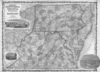 1862 Wv Map Monongalia Randolph Nicholas Calhoun County West Virginia History Xl
