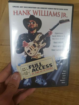 Hank Williams Jr.  - Full Access (dvd,  2005) Oop Mega Rare