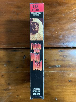 TOMBS OF THE BLIND DEAD VHS ANCHOR BAY horror Zombies Sov Rare Cult Htf Oop gore 3
