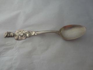 Sterling Graduation Spoon,  Diploma Cap And Gown,  Male,  5 3/8 " Long,  Unengraved