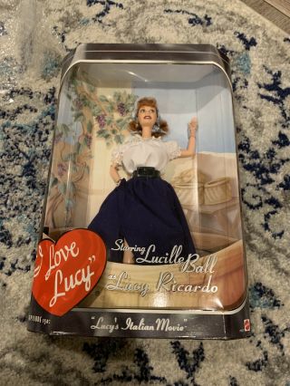 I Love Lucy Barbie Doll Lucille Ball " Lucy`s Italian Movie " 1999 Nrfb