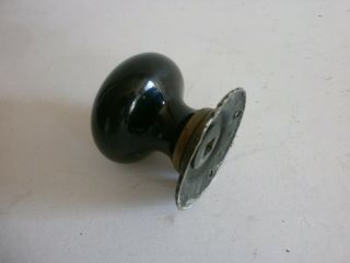 Antique black ceramic door handle 2