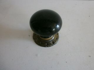 Antique black ceramic door handle 3