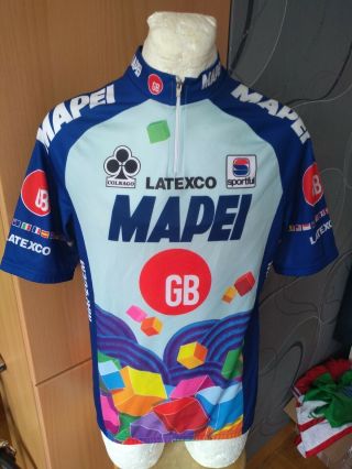 Sportful Mapei Gb Colnago Cycling Shirt Vintage Maglia Jersey Rare