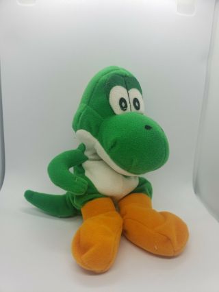 Nintendo 64 Collectibles Bd&a Green Yoshi With Red Shoes Plush Beanie 1997 Rare