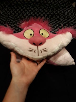 Disney Parks Alice In Wonderland Cheshire Cat Pillow Pet Plush Collectible RARE 2