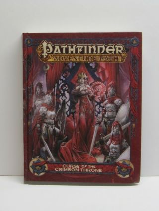 Rare Pathfinder Adventure Path Curse Of The Crimson Throne Hardcover Not Perfect