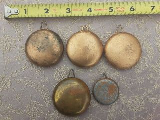 5 Antique Pendulum Bobs Steampunk Clock Parts Craft Art Decor Supplies