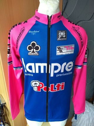 Santini Colnago Lampre Polti Jacket Cycling Shirt Vintage Maglia Jersey Rare