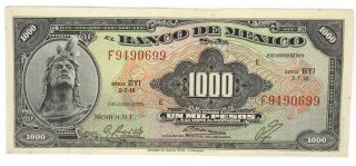 1000 Pesos Mexico Banknote,  Paper Money - Mexican Bills Un Mil Pesos Rare