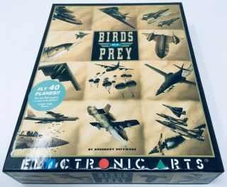 Birds Of Prey • By Electronic Arts • Cib • Amiga 3.  5 " Floppy • Big Box Pc • Rare