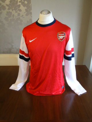 Arsenal 2012 Nike Player Issue Home Shirt Long Sleeved & Unsponsored Rare Xl