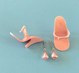 Vintage Doll Shoes,  Jewelry Little Miss Revlon Miss Ginger Coty Girl Tammy 
