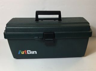 Artbin Artist Storage Tool Box Removable Tray Rare 80’s 16.  5 X 8.  5 X 7 Inches