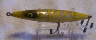 Vintage Heddon Dying Quiver Lure 10/03/18pot Glare Pres.  Yellow