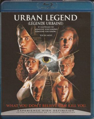 Urban Legend Blu - Ray Rare Oop Horror Jared Leto Tara Reid Region 1998/2008