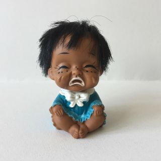 Vintage Collectible Rubber Toy Moody Cutie Doll Crying Baby Made In Japan