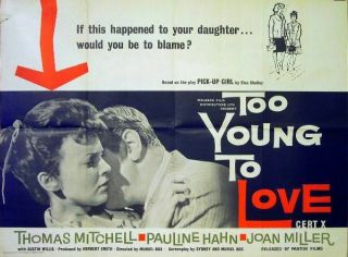 Rare 16mm Feature: Too Young To Love (british Exploitation) Pauline Hahn
