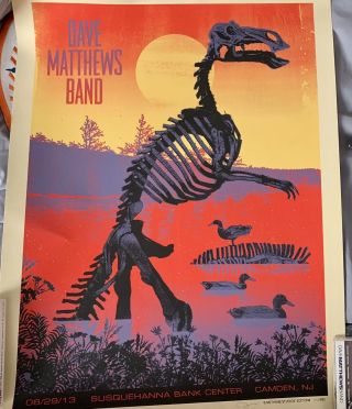 Dave Matthews Band Poster 2013 Camden Nj N2 Numbered 383/685 Rare