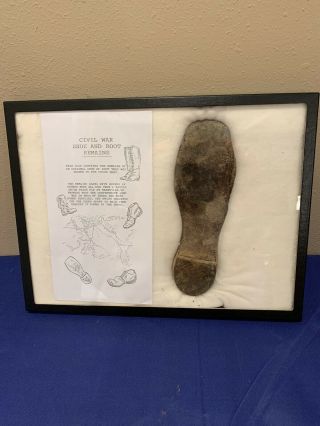 Very Rare Authentic Us Civil War Union Soldier’s Boot Dug In Tennessee Csa Cs