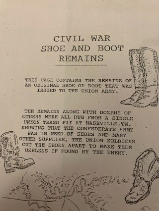 VERY RARE Authentic US Civil War Union Soldier’s Boot Dug In Tennessee CSA CS 2