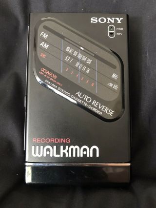 Rare Vintage Sony Radio Casette Player Walkman Wm - F200 Ii.