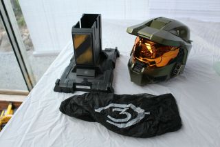 Rare Halo 3 Legendary Master Chief Helmet with Stand (No Game) 2