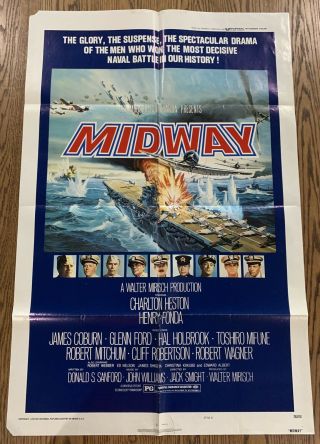 Midway - Ultra Rare War Cult Vintage Movie Poster