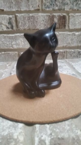 Adorable,  Small Resin Cat Figurine - & Rare