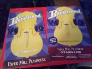 Bandstand,  Rare 2015 Pre - Broadway Program & Flyer,  Laura Osnes,  Corey Cott