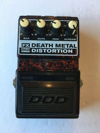 Dod Digitech Fx86b Death Metal Heavy Distortion Rare Guitar Effect Pedal