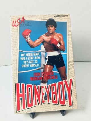 Honeyboy Vhs 1982 Boxing Drama Eric Estrada Morgan Fairchild Usa Rare Big Box