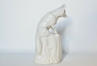 Antique Nymphenburg Fox on Tree Stump Porcelain Figurine 530 RARE 3
