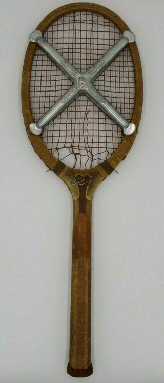 Antique SLAZENGERS ' Wood Tennis Racket 