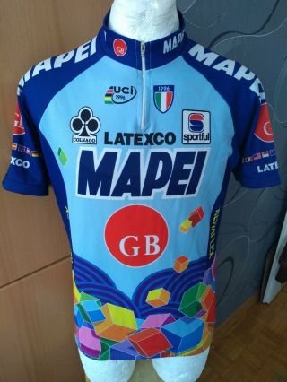 Sportful Mapei Colnago 1996 Tour Giro Cycling Shirt Vintage Maglia Rare