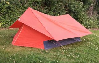 Rare 1950s Vintage Morsan Pup Tent 2 Person 4 Season Mountaineering W/ Rainfly
