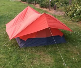 Rare 1950s Vintage MORSAN Pup Tent 2 Person 4 Season Mountaineering w/ Rainfly 2