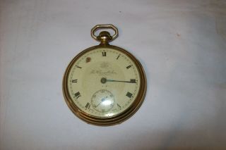 Antique Swiss Made Thos Russell & Son Liverpool Gold Pocket Watch