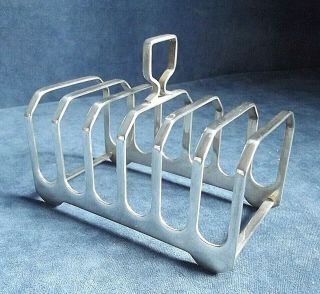 Art Deco Silver Plated Toast / Letter Rack C1930 By Elkington