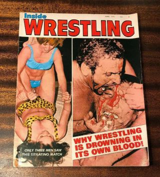 1970 Inside Wrestling April Bruno Sammartino Mil Mascaras Apt House