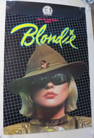 Blondie Rare Promo Poster 1979 " Eat To The Beat " Disc Records 34 " X 23 "