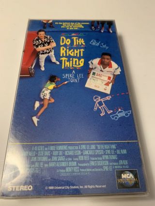 Do The Right Thing VHS VCR Video Tape Movie Danny Aiello,  Spike Lee RARE 3