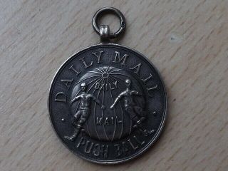 Solid Silver Daily Mail Push Ball Medal Awarded To City Of London Police 1931