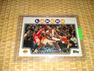 Kobe Bryant Vs.  Lebron James 2008 - 09 Topps Iconic Card 24 Rare Heros Lakers