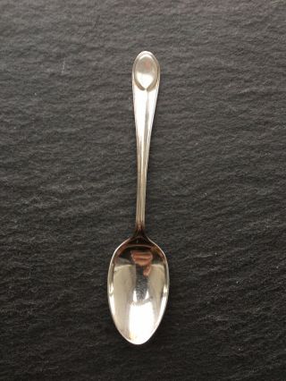 Antique Solid Sterling Silver Art Deco Style Coffee Spoon Teaspoon 1922 Vintage