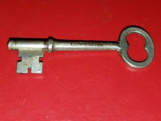 Vintage Antique R&e (russell & Erwin) Mfg Co Skeleton Key.  Solid Steel.