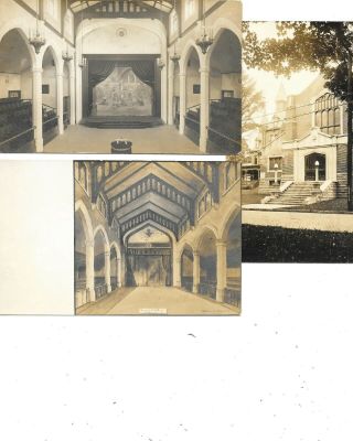 3 Pennsylvania Postcards Real Photo Rppc Coudersport Pa 2 Rare Interior Views