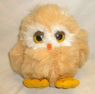 Vtg Owl Bird Stuffed Plush Animal Toy Oogli Russ Big Eye