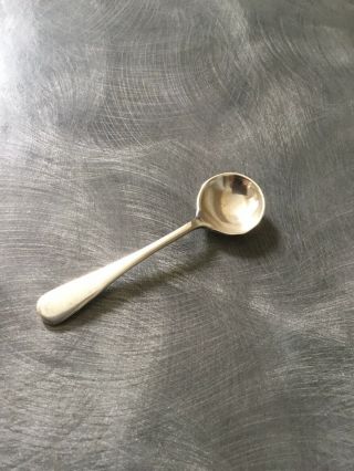 Solid Silver English Hallmarked Salt/mustard Spoon Maker E S Barnsley B’ham 1920