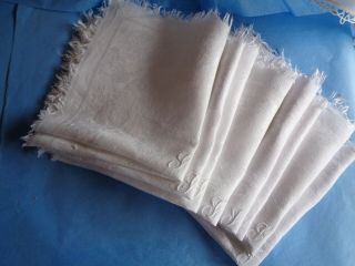 8 Serviettes à Thé Anciennes Antique Tea Towels